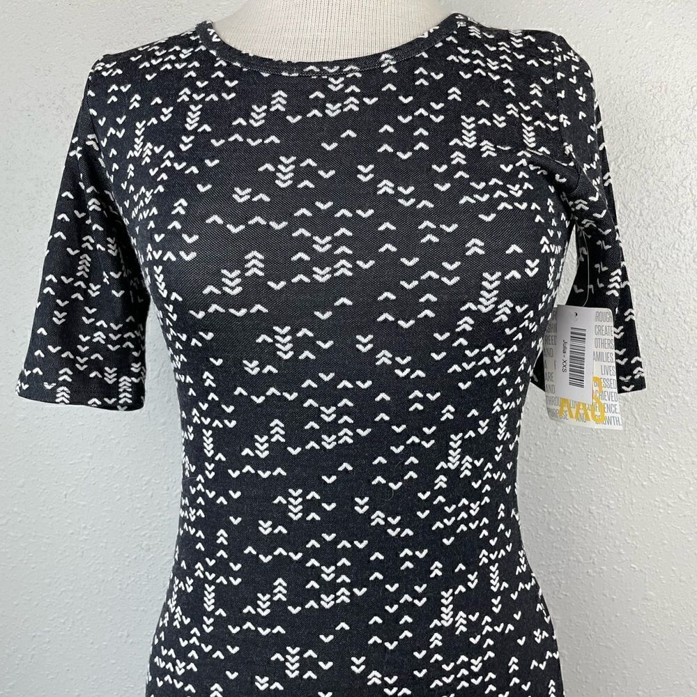NWT LulaRoe Julia Midi Dress Size XXS - Picture 2 of 7